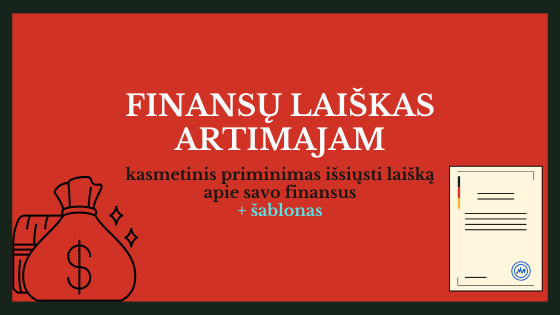 finansų laiškas artimajam šablonas - palengvina paveldėjimą ir testamento vykdymą