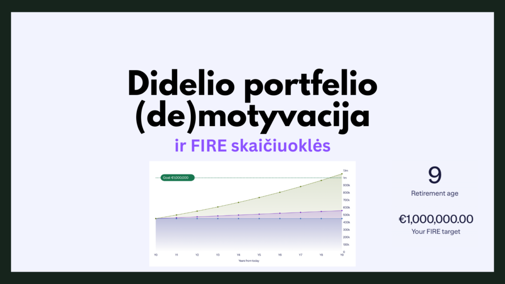 šešinuliai - didelio portfelio demotyvacija ir fire skaičiuoklės 